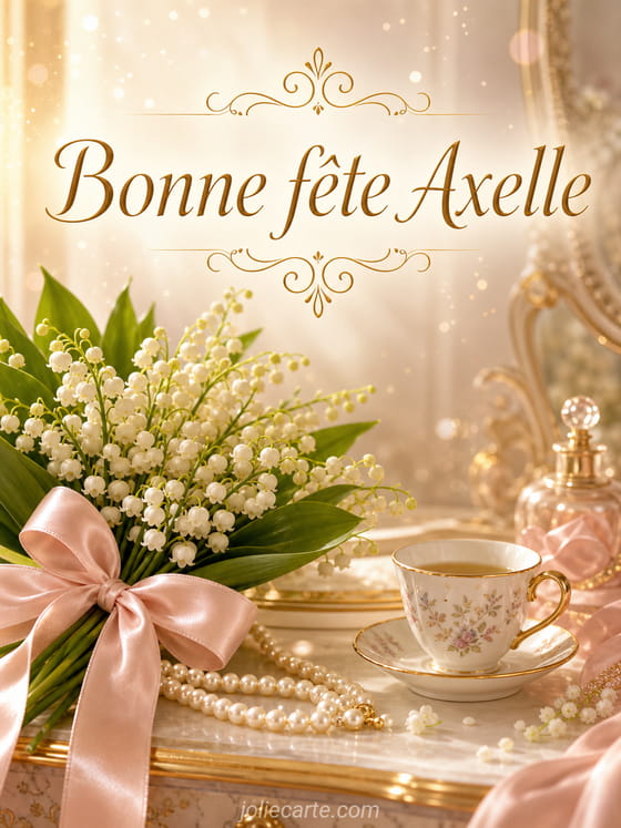Carte bonne fĂȘte Axelle