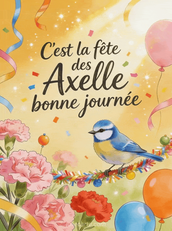 Bonne fête Axelle - Bonne fete axelle gif