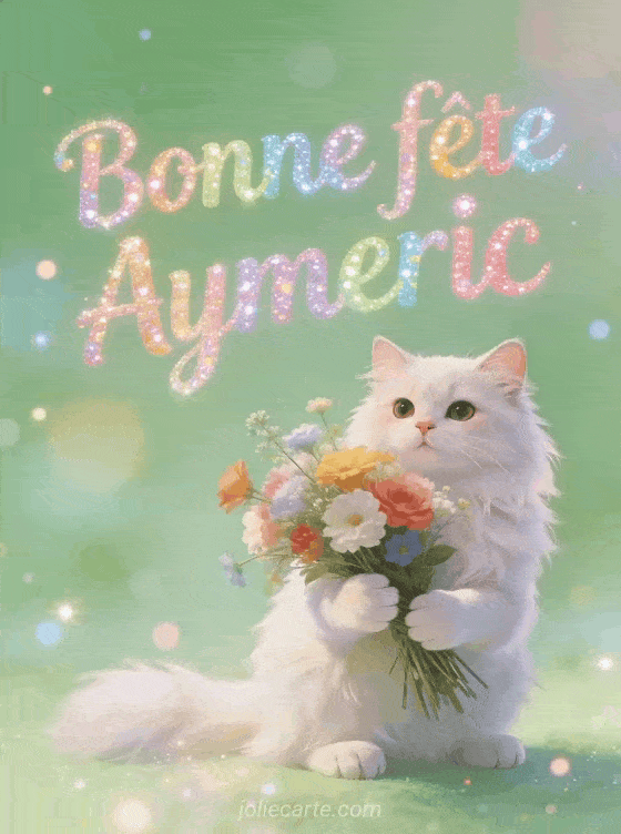 Bonne fête Aymeric - Bonne fete aymeric chat