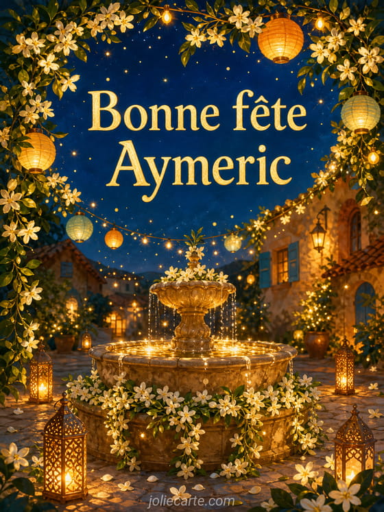 Carte bonne fĂȘte Aymeric