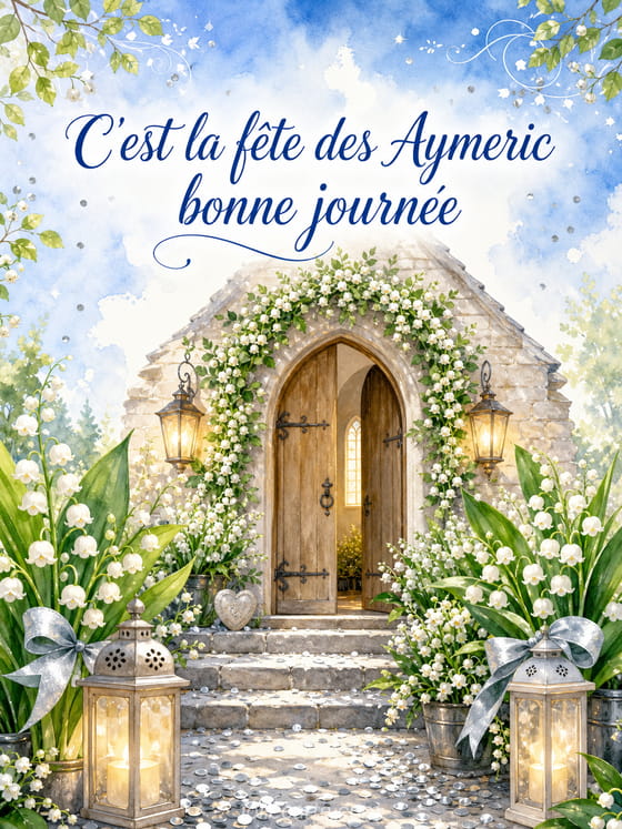 Carte bonne fĂȘte Aymeric
