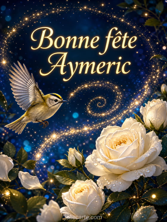 Carte bonne fĂȘte Aymeric