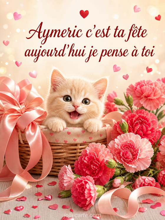 Carte bonne fĂȘte Aymeric