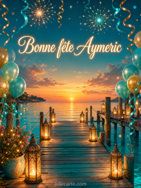 Carte bonne fĂȘte Aymeric