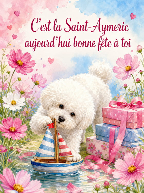 Carte bonne fĂȘte Aymeric