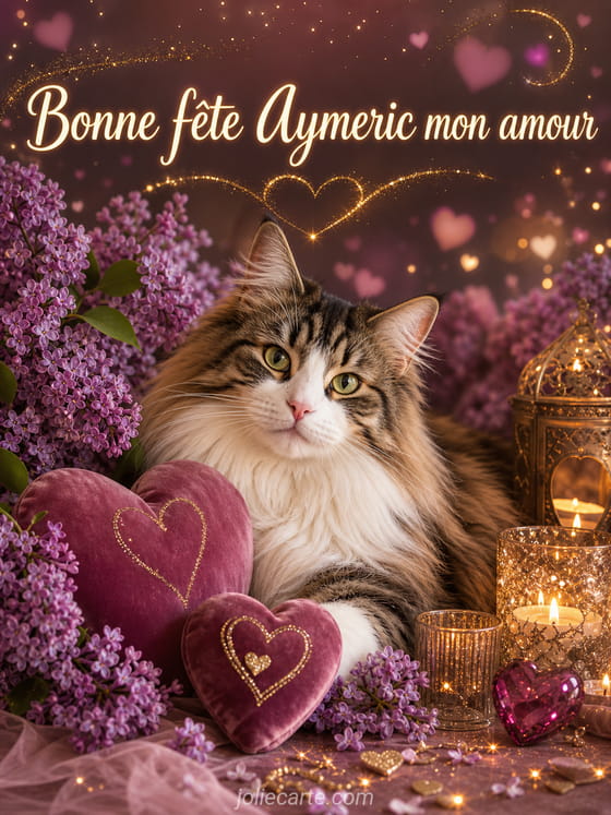 Carte bonne fĂȘte Aymeric