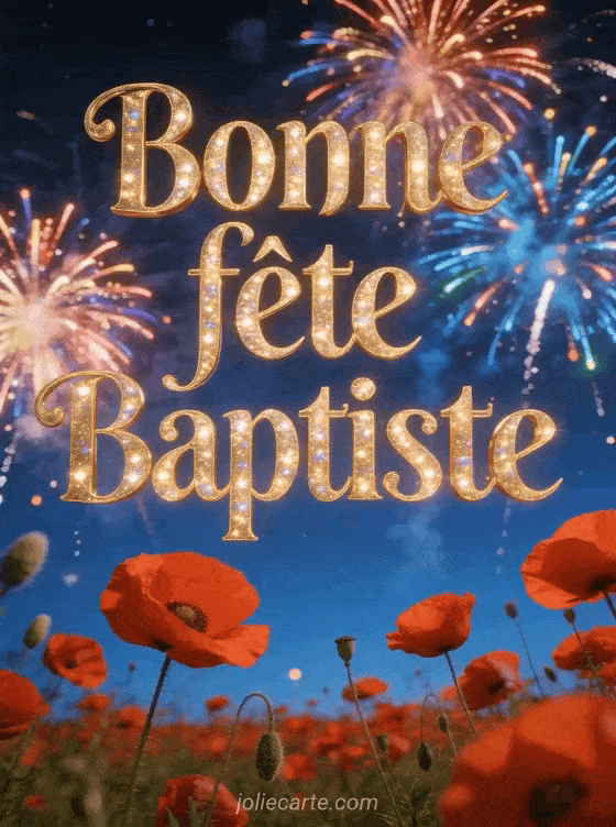Bonne fête Baptiste - Baptiste bonne fete image