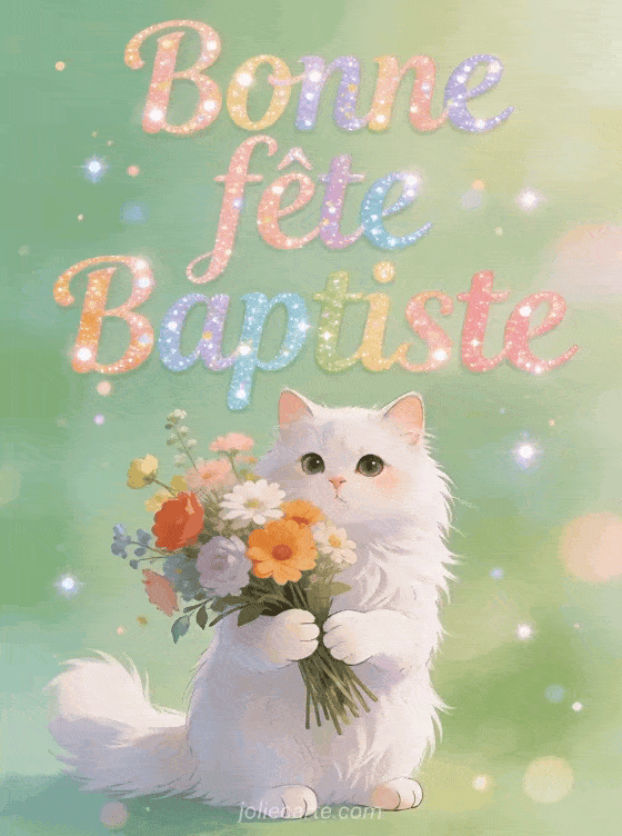 Bonne fête Baptiste - Baptiste gif bonne fete