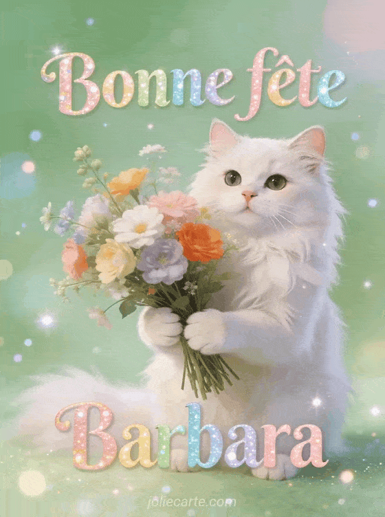 Bonne fête Barbara - Bonne fete barbara chat