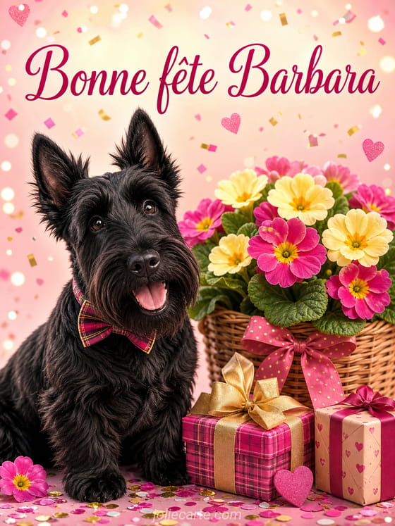 Carte bonne fête Barbara