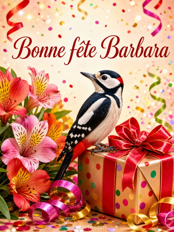 Carte bonne fête Barbara