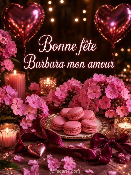 Carte bonne fête Barbara