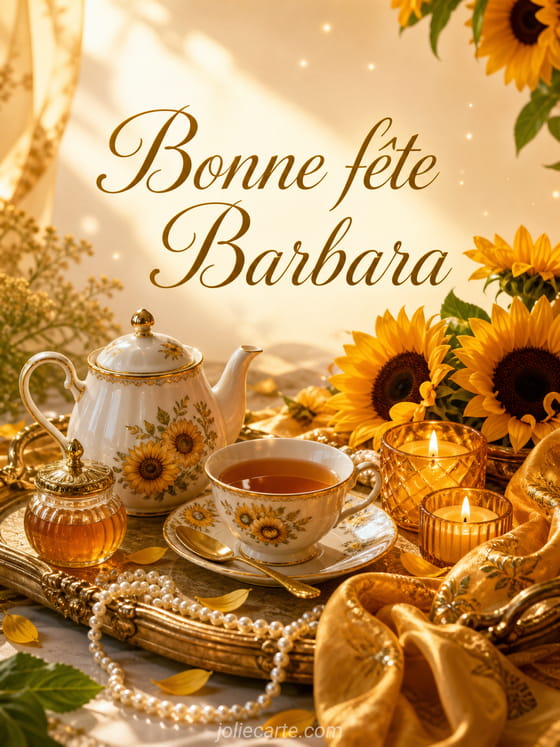 Carte bonne fête Barbara