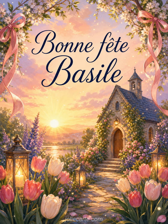 Carte bonne fête Basile