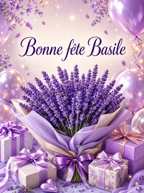 Carte bonne fête Basile