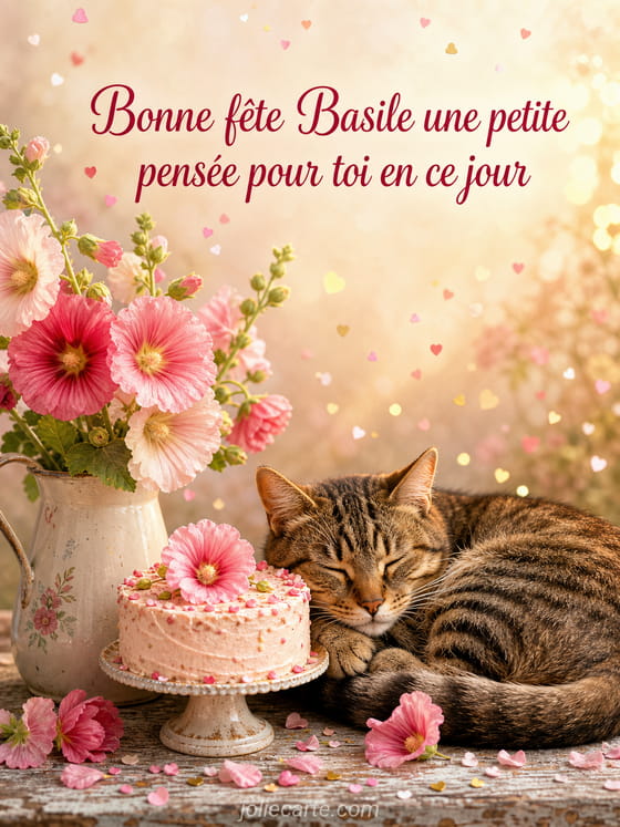 Carte bonne fête Basile