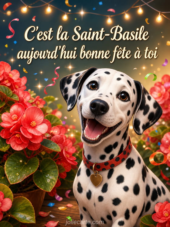 Carte bonne fête Basile