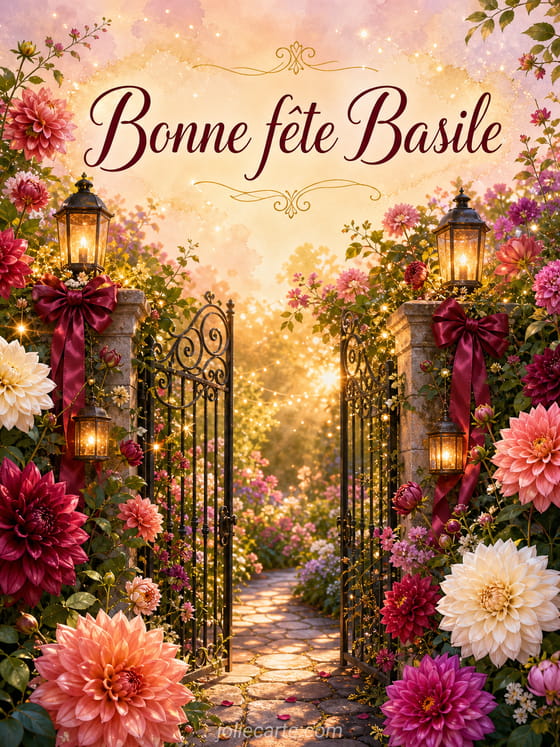Carte bonne fête Basile