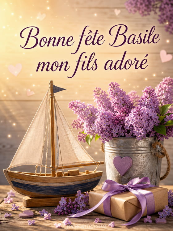 Carte bonne fête Basile