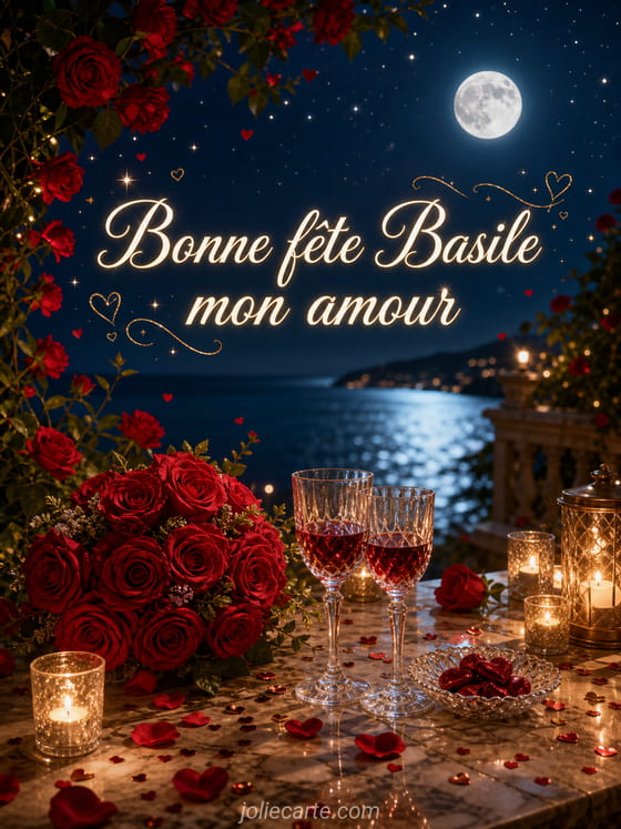 Carte bonne fête Basile