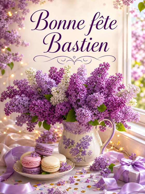 Carte bonne fête Bastien