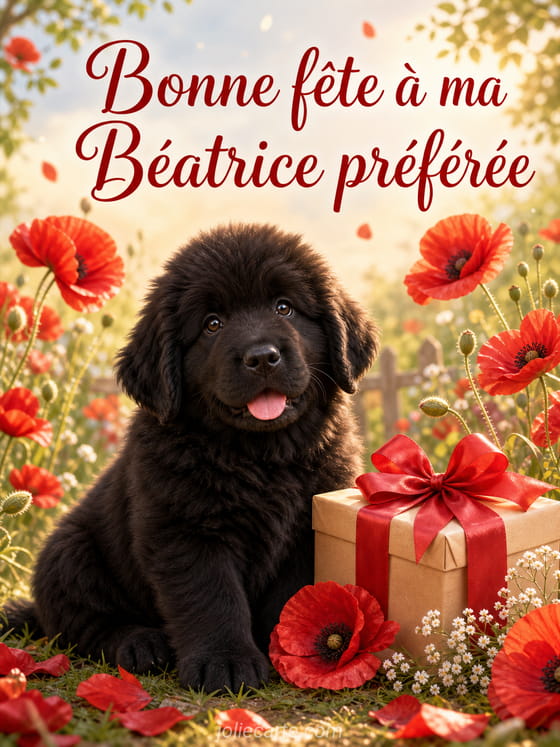 Carte bonne fête Béatrice