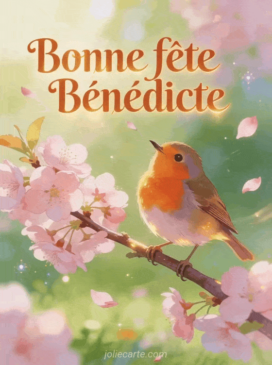 Bonne fête Bénédicte - Benedicte image bonne fete gratuite