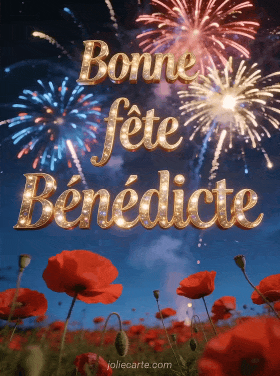 Bonne fête Bénédicte - Benedicte bonne fete image