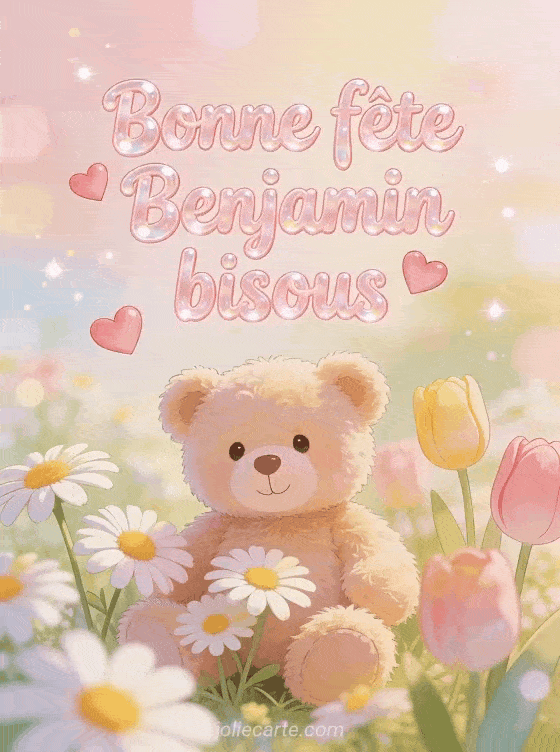 Bonne fête Benjamin - Benjamin bonne fete mon coeur