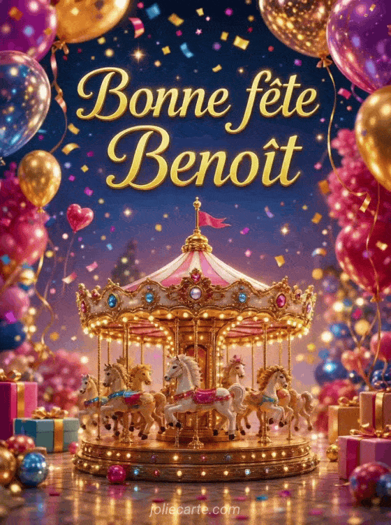 Bonne fête Benoît - Bonne fete benoit gif