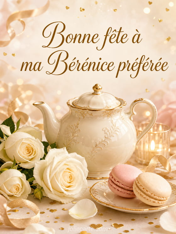 Carte bonne fĂȘte BĂ©rĂ©nice