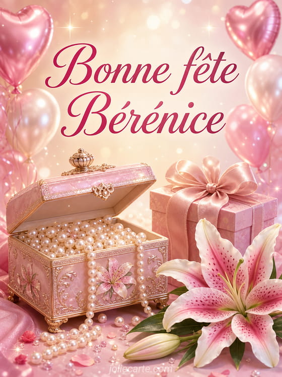 Carte bonne fĂȘte BĂ©rĂ©nice