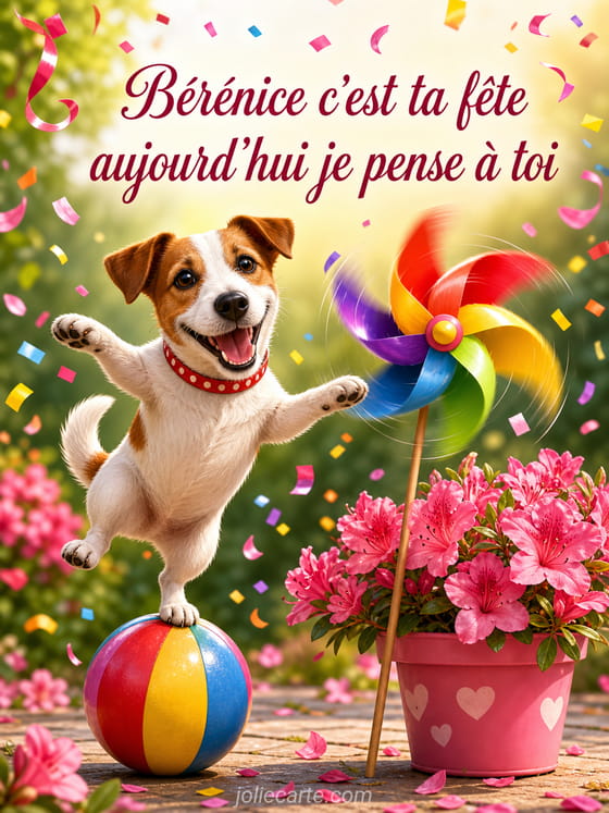 Carte bonne fĂȘte BĂ©rĂ©nice