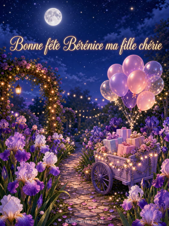 Carte bonne fĂȘte BĂ©rĂ©nice