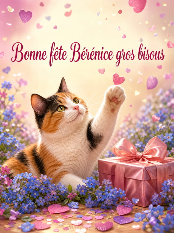 Carte bonne fĂȘte BĂ©rĂ©nice