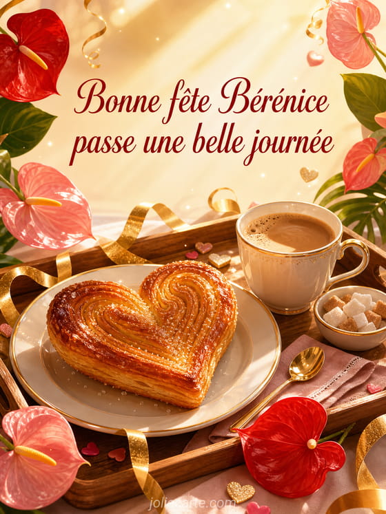 Carte bonne fĂȘte BĂ©rĂ©nice