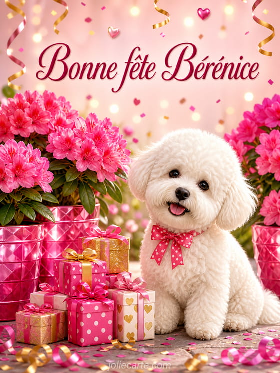 Carte bonne fĂȘte BĂ©rĂ©nice