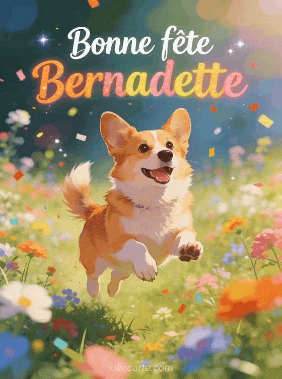 Bonne fête Bernadette - Bernadette gif bonne fete gratuit