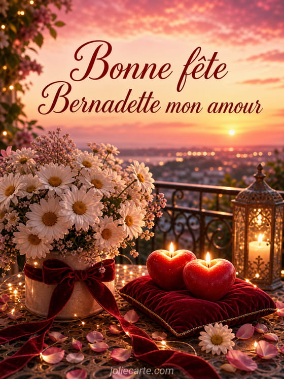 Carte bonne fête Bernadette