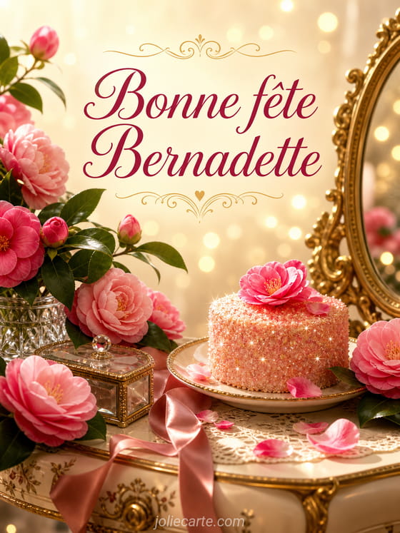 Carte bonne fête Bernadette