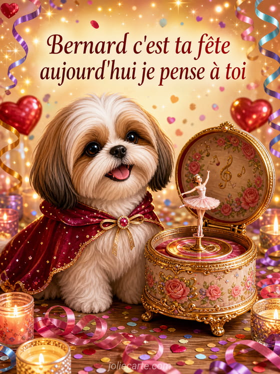 Carte bonne fête Bernard