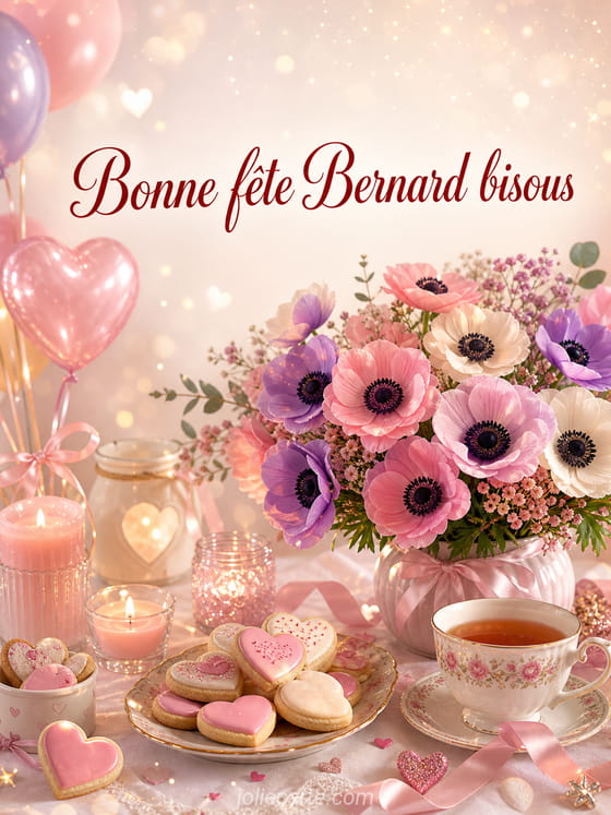 Carte bonne fête Bernard