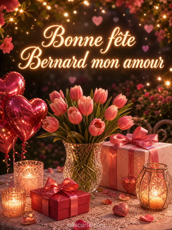 Carte bonne fête Bernard