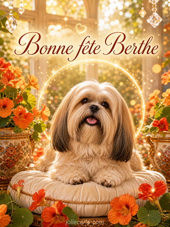Carte bonne fête Berthe