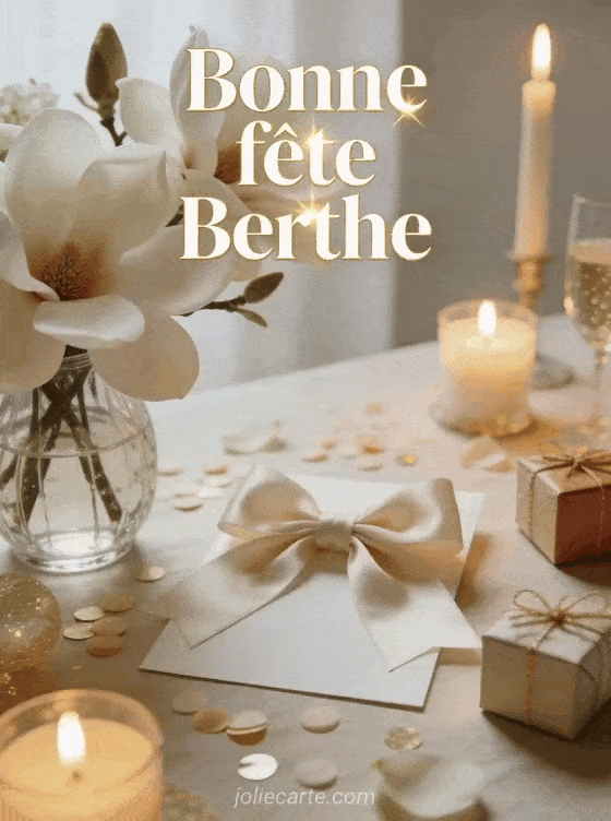 Bonne fête Berthe - Carte bonne fete berthe gratuite