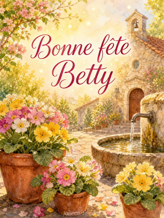 Carte bonne fĂȘte Betty