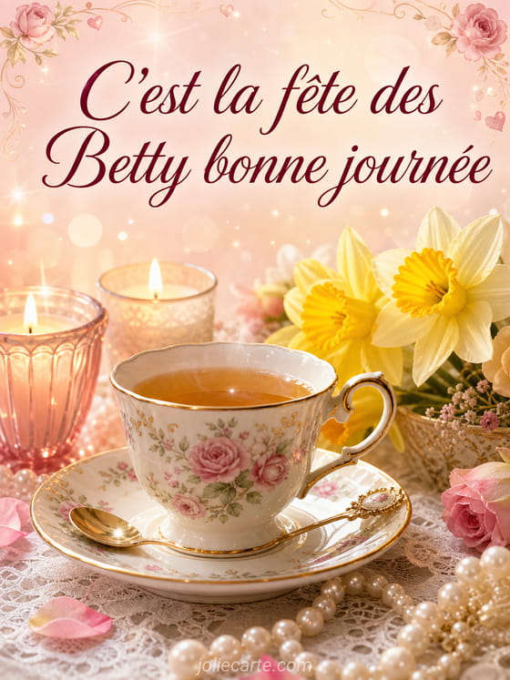 Carte bonne fĂȘte Betty