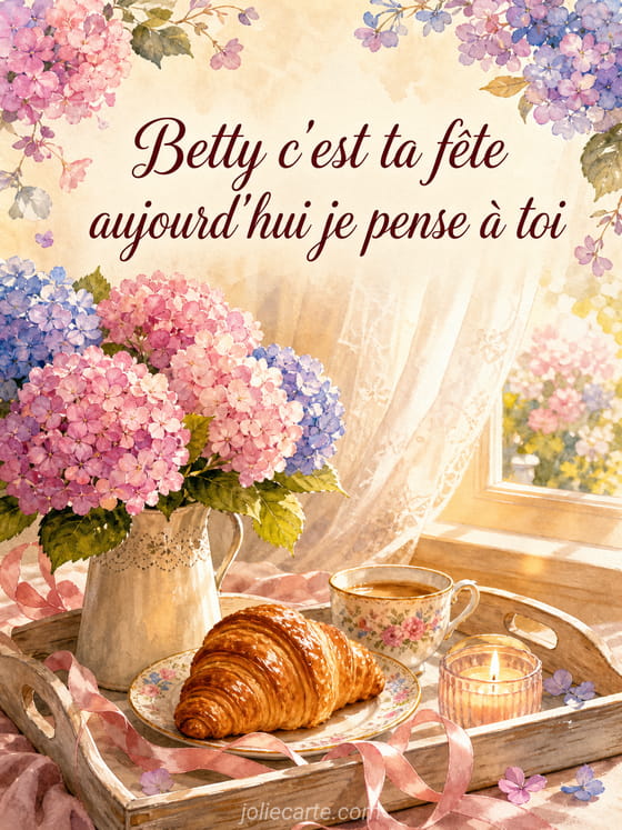 Carte bonne fĂȘte Betty