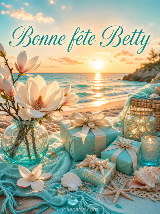 Carte bonne fĂȘte Betty