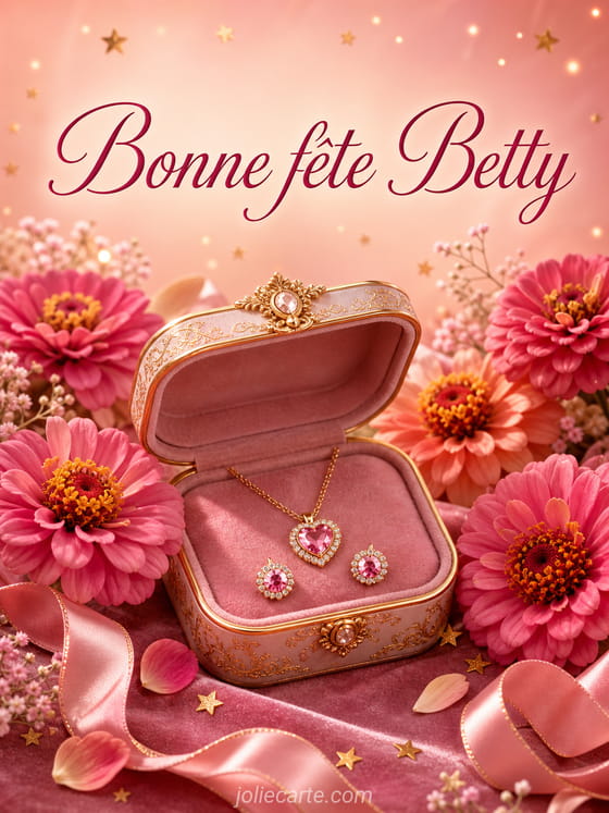 Carte bonne fĂȘte Betty